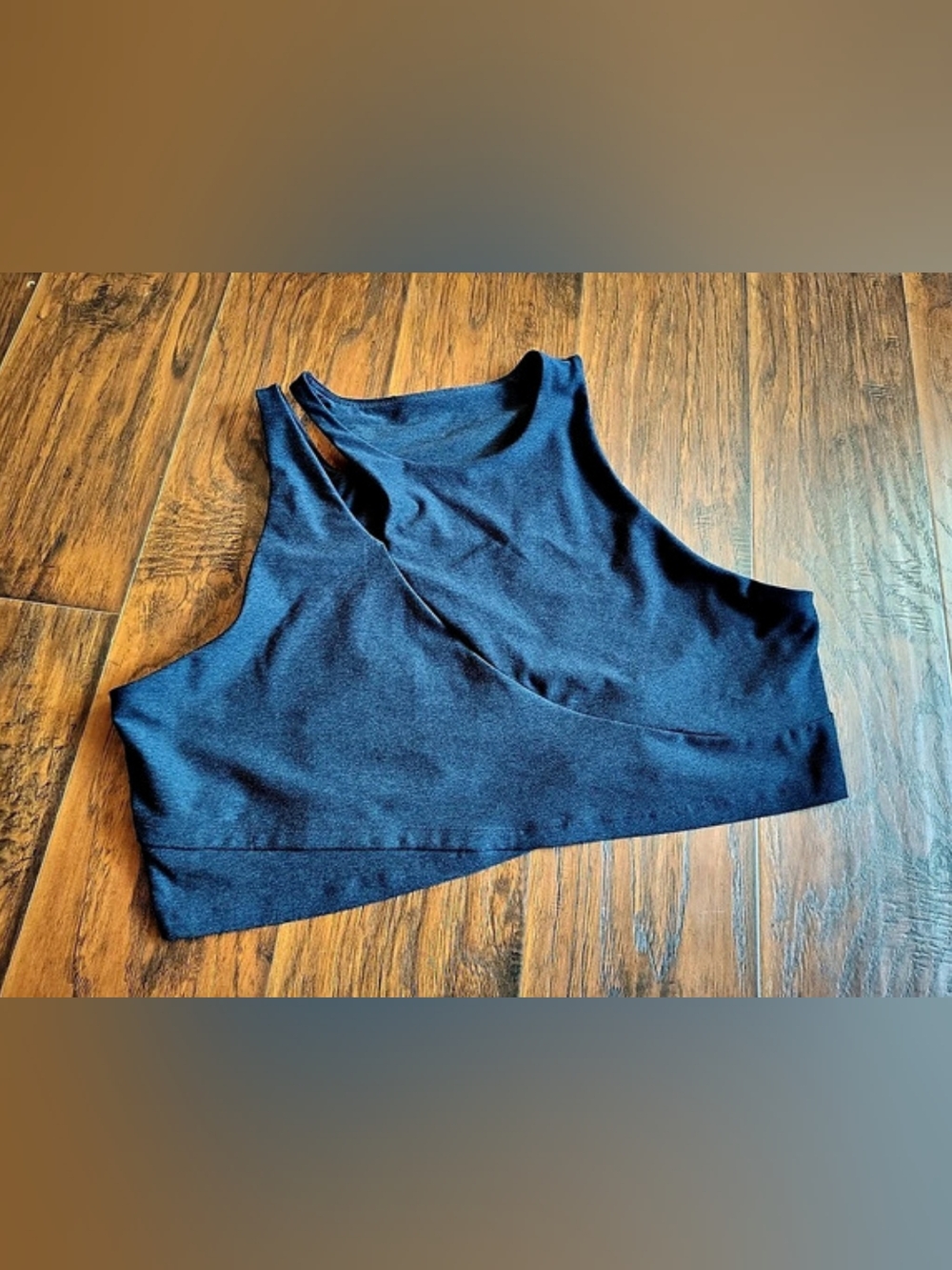 Old Navy Cloud+ Blue Athletic Shorts Bra Crop Top XXL Like New